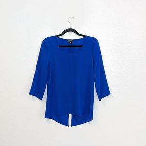✨3/$25 Express Royal Blue Open Back Blouse Size Small